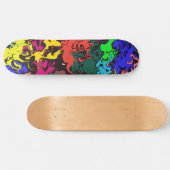 Skateboard Twirls colorés Abstraits / (Horz)