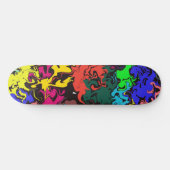 Skateboard Twirls colorés Abstraits / (Horz)