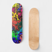 Skateboard Twirly coloré Abstrait / (Recto)