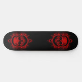 skateboard Two Red Skeleton Skeleton Sketch (Horz)