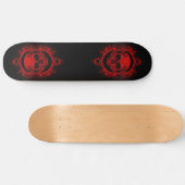 skateboard Two Red Skeleton Skeleton Sketch (Horz)