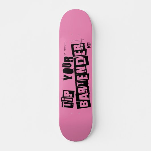 Skateboard TYB Pink Punker (Devant)