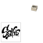 Skateboard Typografie Graffiti Selfie belettering Rubberstempel (Gestempeld)