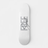 Skateboard Typographie moderne, simple, cool de Free Spirit (Devant)