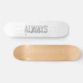 Skateboard Typographie moderne, simple, tendance Toujours Fab (Horz)