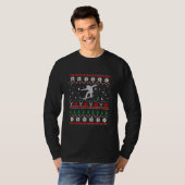 Skateboard Ugly KerstSweater T-shirt (Voorkant volledig)