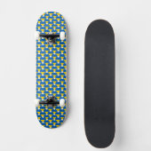 Skateboard Ukraine drapeau ukrainien couleurs Motif de coeur (Recto)
