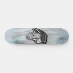 Skateboard Un Ange endormi sur les nuages des cieux