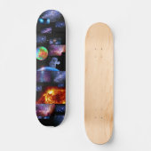 Skateboard Un astronaute dans l'espace extra-atmosphérique ét (Recto)