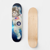 Skateboard Un astronaute de chat dans l'espace (Recto)