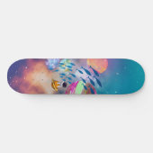 Skateboard Un astronaute flottant attrape des poissons volant (Horz)