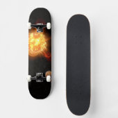 Skateboard Un jeune nain rouge (Recto)