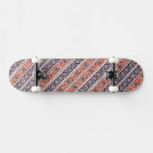 Skateboard Un joli ornement ukrainien transparent coloré (Horz)