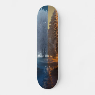 Skateboard Un jour en hiver