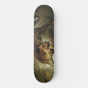 Skateboard Un léopard sauvage féroce (par Jean-Baptiste Oudry