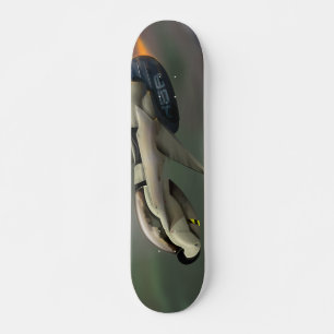 Skateboard Un vaisseau spatial qui traverse une planète