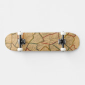 Skateboard Une carte de l'état de la Pennsylvanie (Horz)
