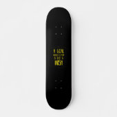 Skateboard Une citation inspirante sans plan (Devant)