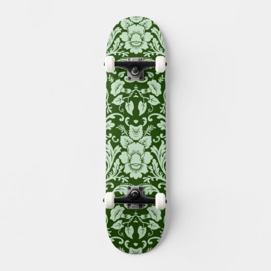 Skateboard Une damassé florale antique (Recto)