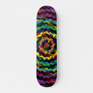 Skateboard Une Détonation Colorée