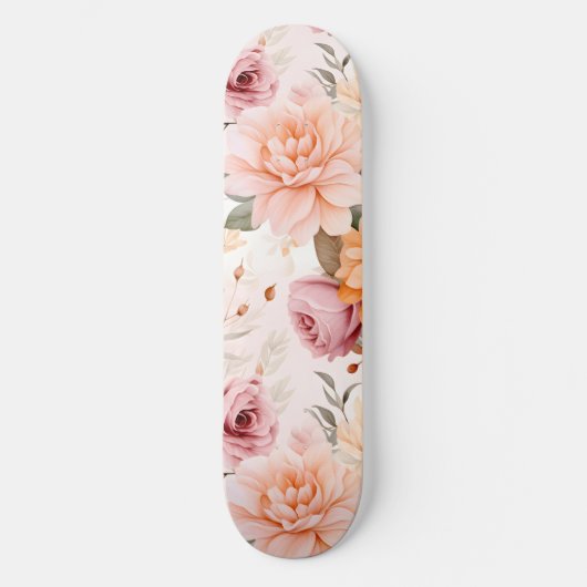 Skateboard Une série de fleurs automnales Design 2 (Recto)