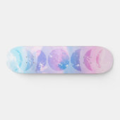 Skateboard Unicorn Pastel Nuds Moon Phases #1 (Horz)