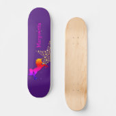 Skateboard UNICORN personnalisé Starry Purple (Recto)