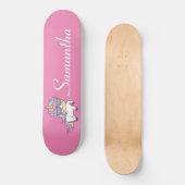 Skateboard Unicorn Pink Parties scintillant Skateb (Recto)