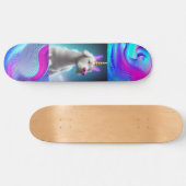 Skateboard Unicorn Puppy art sur skboard pour garçon fille (Horz)
