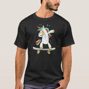 Skateboard Unicorn Schaats Fan Skateboarding Skate T-shirt