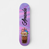 Skateboard Unicorne abstraite (Devant)