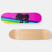 Skateboard Unicorne arc-en-ciel (Horz)