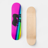 Skateboard Unicorne arc-en-ciel (Recto)