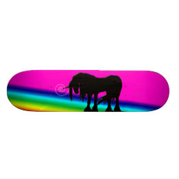 Skateboard Unicorne arc-en-ciel