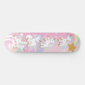 Skateboard Unicornes magiques (Horz)
