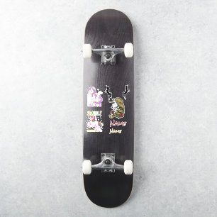 Skateboard Unicorns Custom-Cut Vinyl Sticker