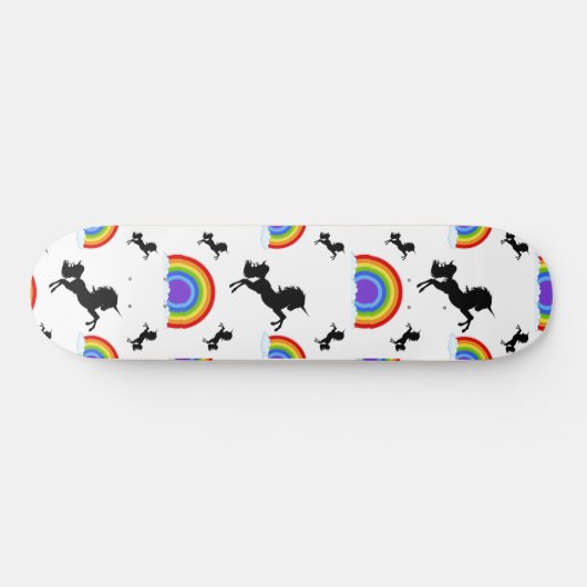 Skateboard Unicorns en Rainbows (Horizontaal)