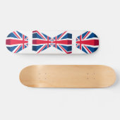 Skateboard Union Jack 3D, drapeau britannique (Horz)