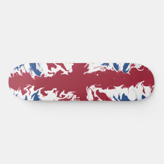 Skateboard Union Jack Liquid Art (Horz)