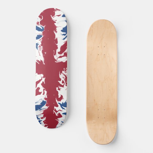 Skateboard Union Jack Liquid Art (Recto)