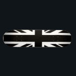 Skateboard Union Jack ~ Noir et Blanc<br><div class="desc">Ce Union Jack est personnalisé,  de couleur blanche et noire.</div>