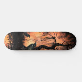 Skateboard Unique Artsy Gothic Raven Patinage Deck (Horz)