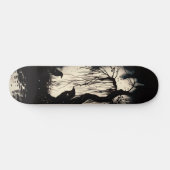 Skateboard Unique Artsy Gothic Raven Patinage Deck (Horz)