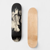 Skateboard Unique Artsy Gothic Raven Patinage Deck (Recto)