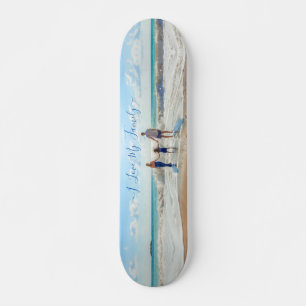 Skateboard Unique Votre Propre Design Texte Photo J'Aime Ma F