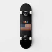 Skateboard Unisex USA American Flag Retro (Recto)