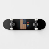 Skateboard Unisex USA American Flag Retro (Horz)
