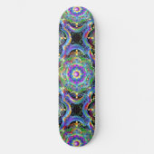 Skateboard Univers Mandala Couleurs Psychédéliques (Recto)