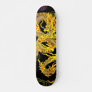 Skateboard Urbain Dragon d'Or Mystic Élément Personnalisé Car