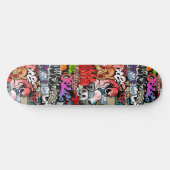 Skateboard Urban dynamic street art Graffiti art pattern (Horz)